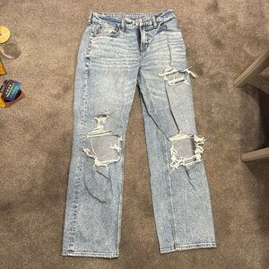 American eagle curvy straight jeans